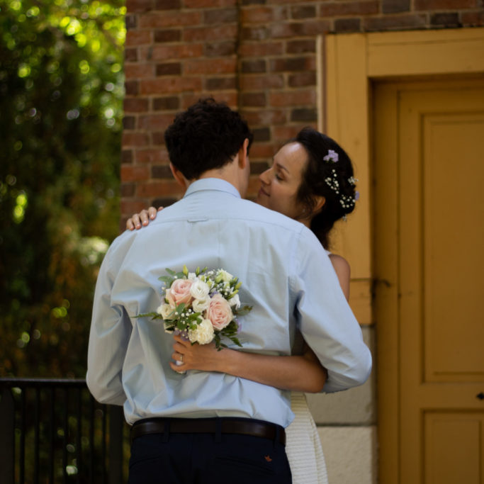 photo couple amour mariage portrait fleurs