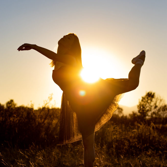 photo portrait femme dance soleil