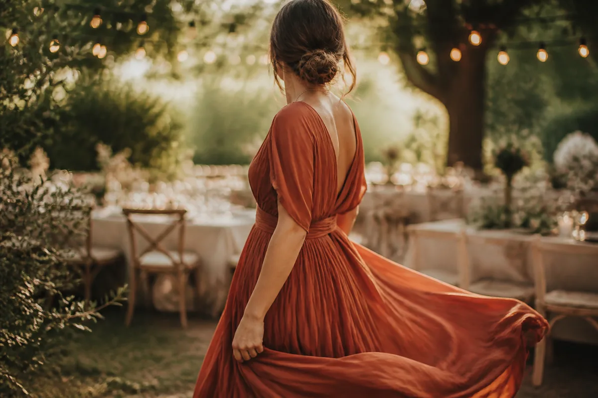 Robe cocktail bohème chic : la choisir en invitée (2026)